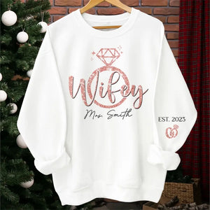 Tu es ma personne - Sweat-shirt unisexe personnalisé avec motif sur la manche - Cadeau pour mari et femme, anniversaire