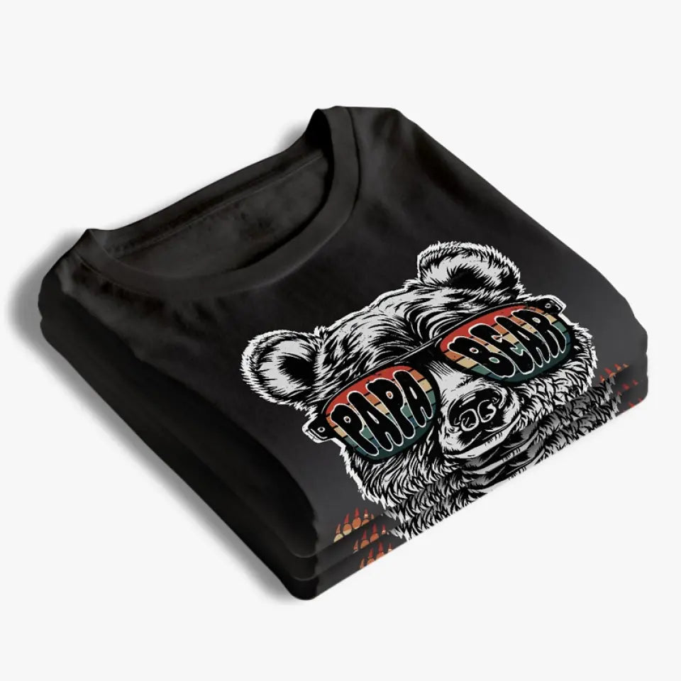 Le cœur d'un père est un chef-d'œuvre de l'art de la nature - T-shirt, sweat à capuche, sweat-shirt unisexe personnalisé pour la famille - Cadeau pour papa, grand-père