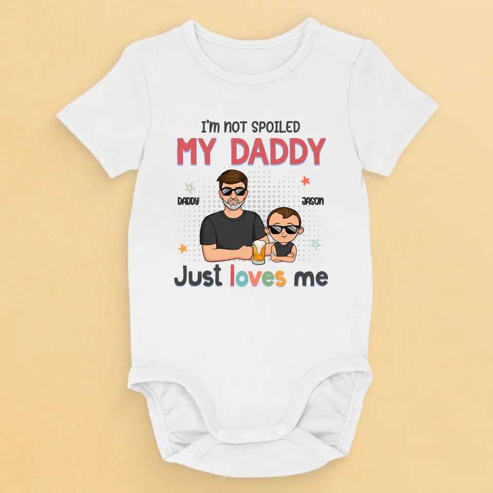 J'ai autant de chance que possible - Body bébé personnalisé en famille - Cadeau pour la fête des pères, baby shower, premier papa