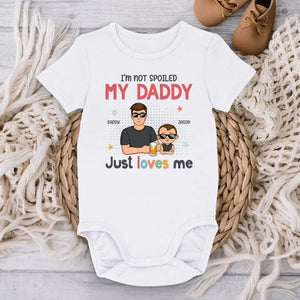 J'ai autant de chance que possible - Body bébé personnalisé en famille - Cadeau pour la fête des pères, baby shower, premier papa