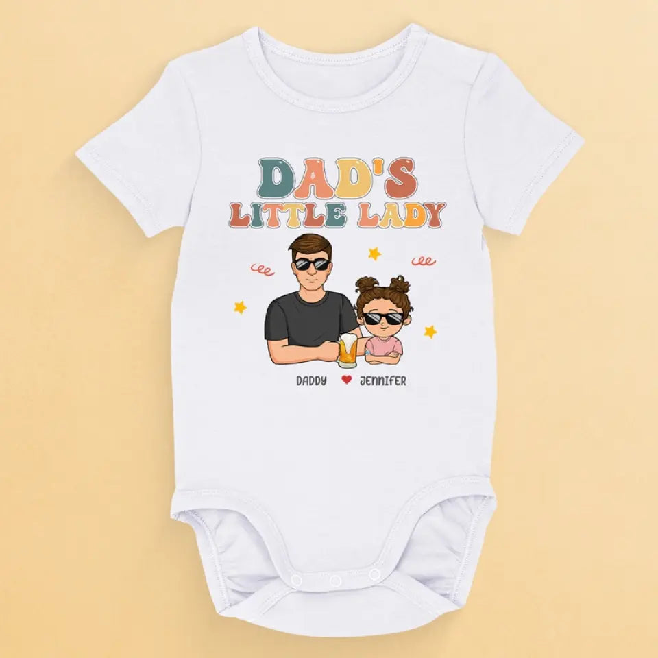 Je suis le petit bébé de papa - Body bébé personnalisé en famille - Fête des pères, cadeau de baby shower, cadeau pour premier papa, grand-père