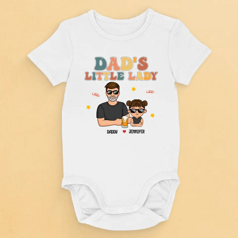 Je suis le petit bébé de papa - Body bébé personnalisé en famille - Fête des pères, cadeau de baby shower, cadeau pour premier papa, grand-père