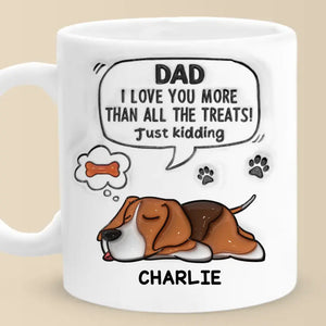 La vie est meilleure avec un chien à vos côtés - Mug personnalisé avec effet gonflable 3D - Cadeau pour les propriétaires et les amoureux des animaux