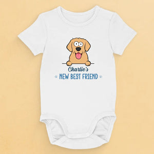Nouveau meilleur ami - Body bébé personnalisé chien et chat - Cadeau de naissance, cadeau pour propriétaires d'animaux et amoureux des animaux