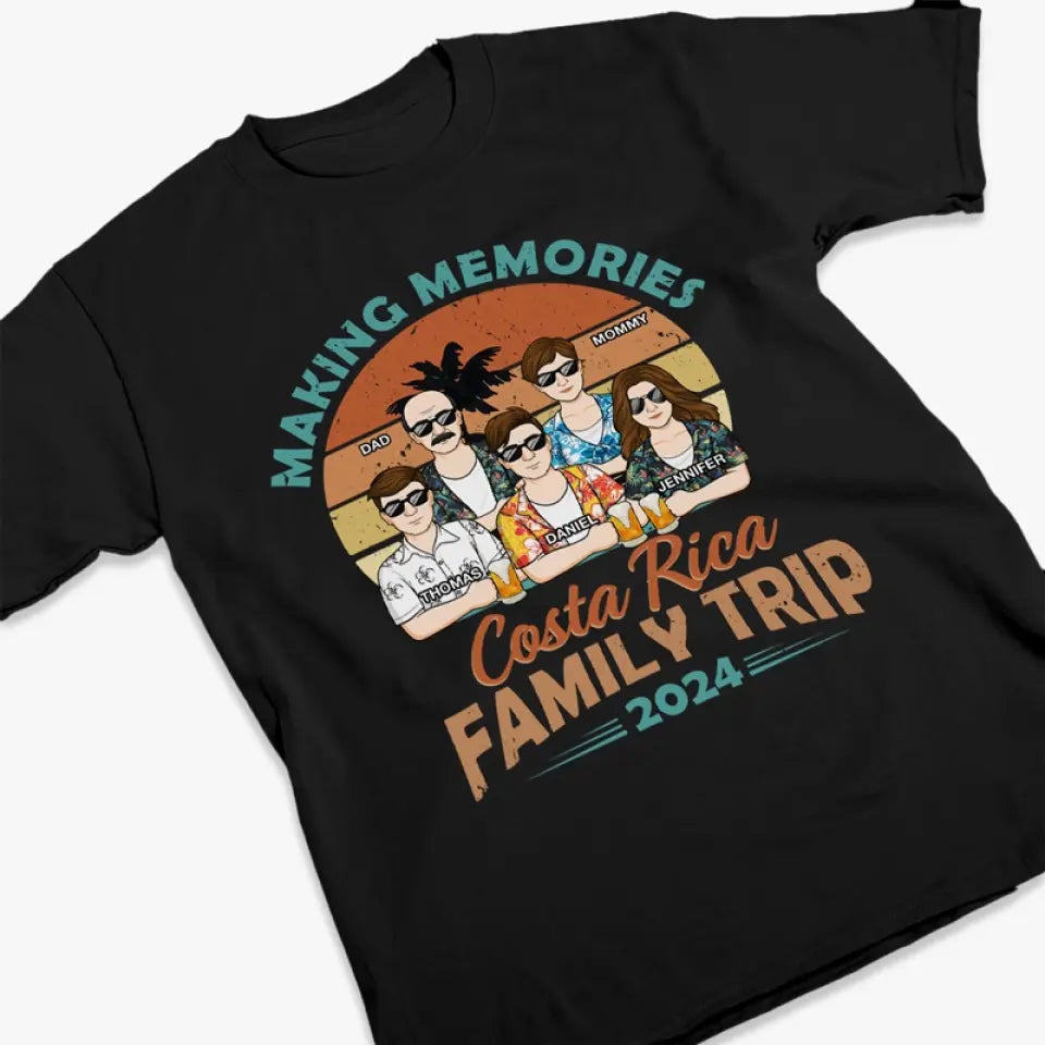 La vie est un voyage qu'il vaut mieux faire ensemble - T-shirt, sweat à capuche et sweat-shirt unisexe personnalisé pour la famille - Cadeau de vacances d'été pour les membres de la famille