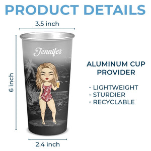 L'été approche - Tasse personnalisée en aluminium à changement de couleur - Cadeau de vacances d'été pour les meilleures amies, les meilleures amies et les sœurs