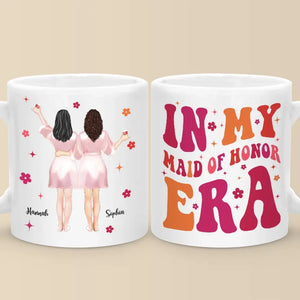 Merci d'être à mes côtés aujourd'hui et toujours - Mug personnalisé Bestie - Cadeau de mariage, cadeau de demoiselle d'honneur pour meilleures amies, BFF, sœurs