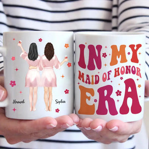 Merci d'être à mes côtés aujourd'hui et toujours - Mug personnalisé Bestie - Cadeau de mariage, cadeau de demoiselle d'honneur pour meilleures amies, BFF, sœurs