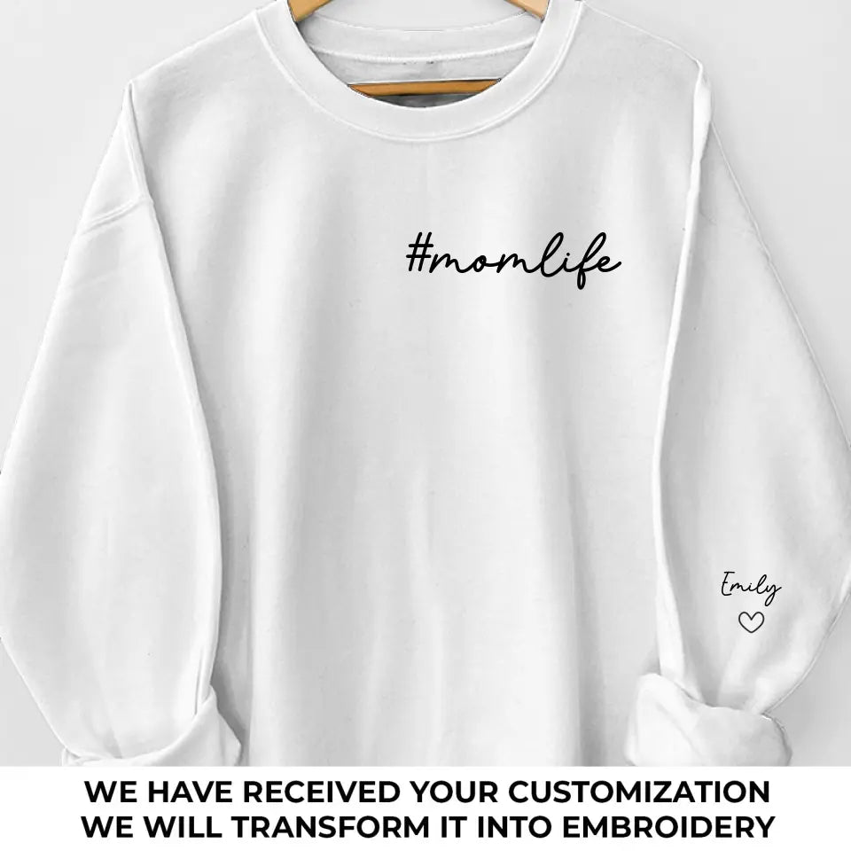 Merci maman, pour tout ton amour inconditionnel - Sweat-shirt brodé personnalisé pour la famille - Cadeau pour maman, grand-mère