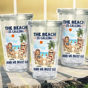 Des souvenirs créés ensemble qui durent toute une vie - Gobelet en acrylique transparent personnalisé Bestie - Cadeau de vacances d'été pour meilleures amies, meilleures amies, sœurs