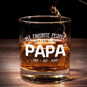 Papa a besoin de whisky - Verre à whisky personnalisé pour la famille - Cadeau pour papa et grand-père