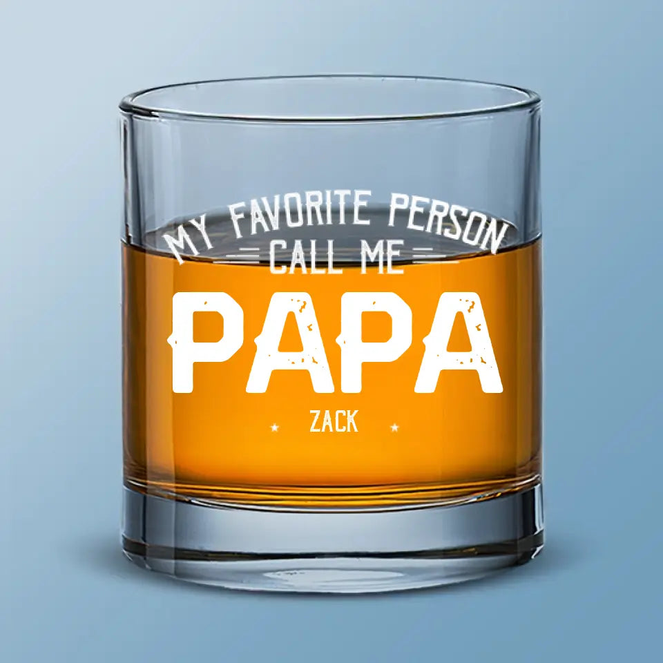 Papa a besoin de whisky - Verre à whisky personnalisé pour la famille - Cadeau pour papa et grand-père