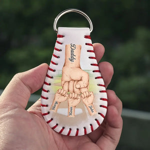 Tu as toujours été mon héros - Porte-clés en cuir personnalisé pour la famille - Cadeau pour les membres de la famille