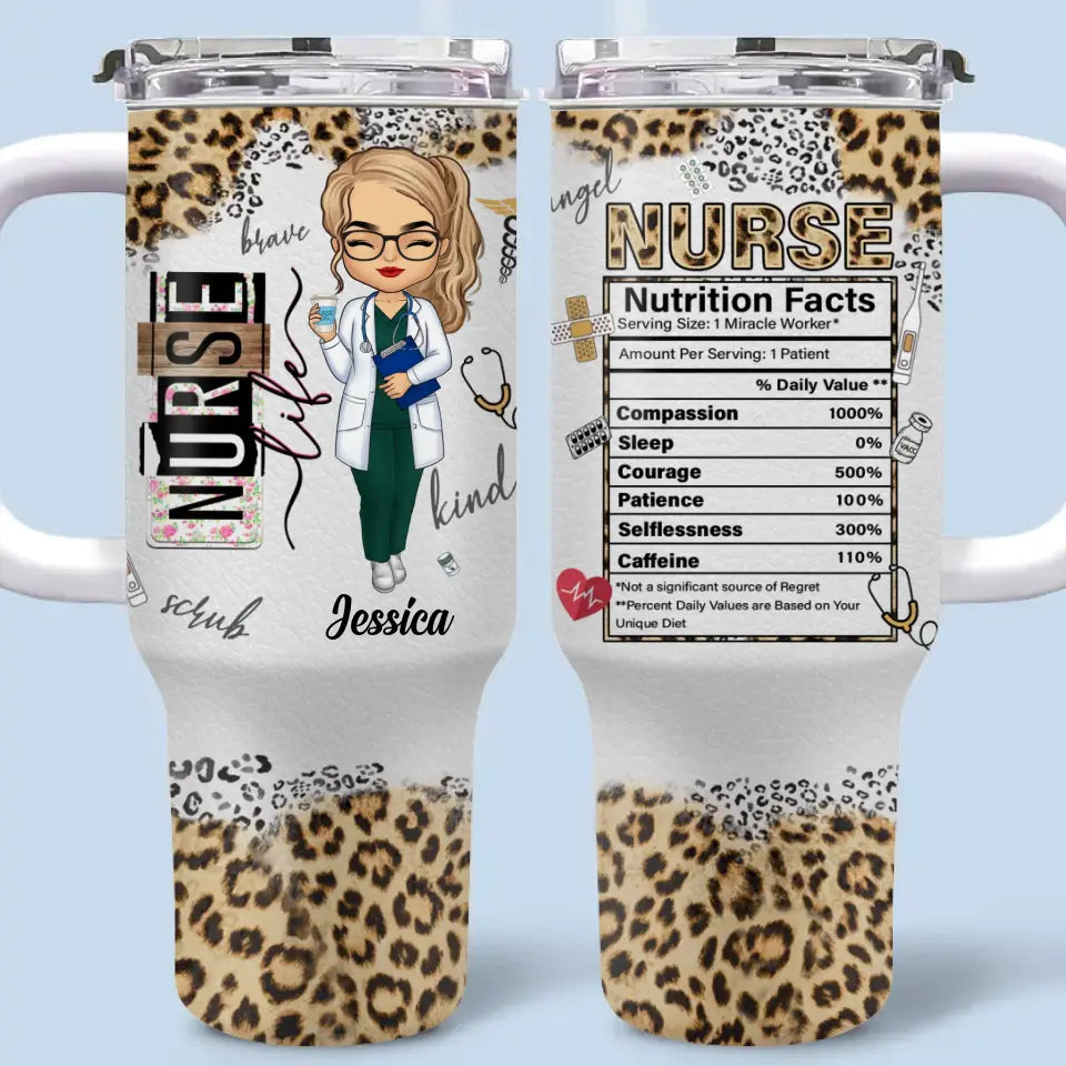 Les infirmières sont toujours là - Gobelet personnalisé en acier inoxydable de 40 oz avec poignée - Cadeau d'appréciation, de remerciement, de vie d'infirmière, de vie de médecin