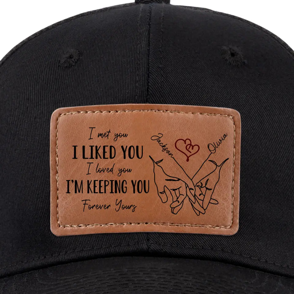 Un seul m'ennuie ! - Chapeau personnalisé en cuir avec patch - Cadeau pour mari et femme, anniversaire