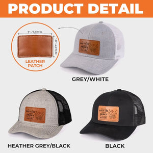 Un seul m'ennuie ! - Chapeau personnalisé en cuir avec patch - Cadeau pour mari et femme, anniversaire