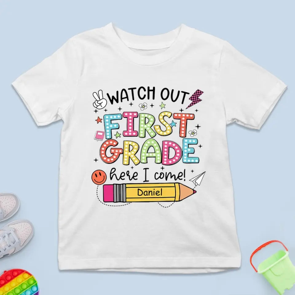 Retour à l'école, retour à la cool - T-shirt enfant personnalisé - Cadeau de rentrée pour enfant