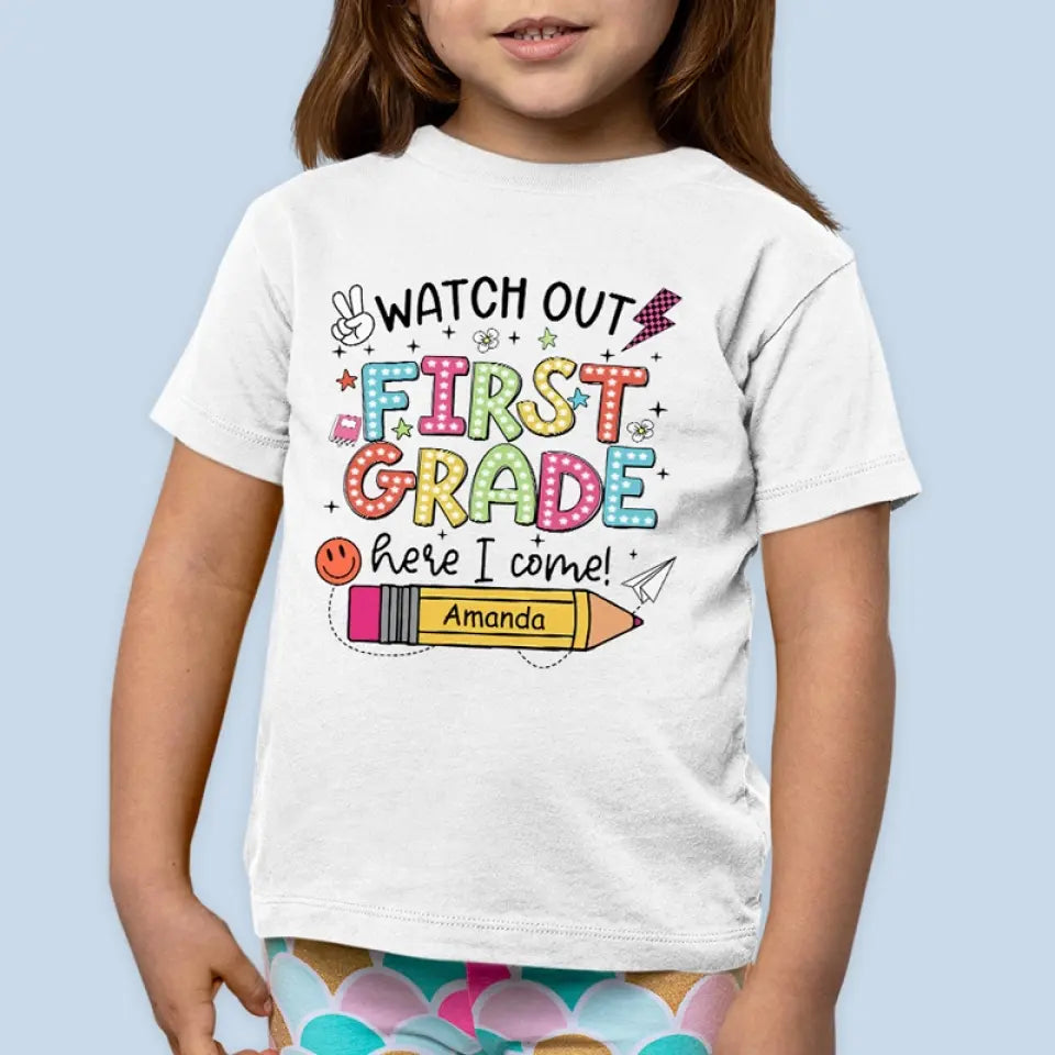 Retour à l'école, retour à la cool - T-shirt enfant personnalisé - Cadeau de rentrée pour enfant