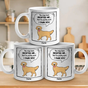 Vous m'avez peut-être adopté - Tasse personnalisée pour chien et chat - Cadeau pour les propriétaires d'animaux et les amoureux des animaux