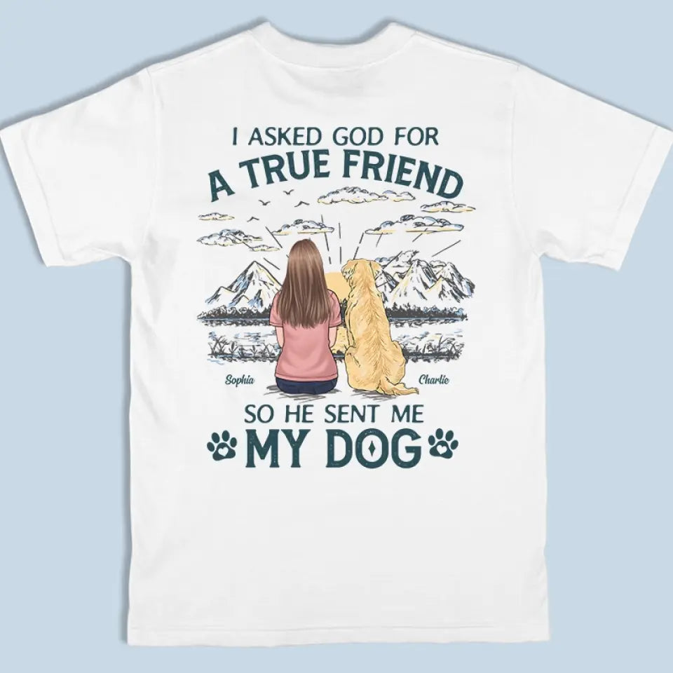 Prêt pour une aventure inoubliable ? T-shirt unisexe personnalisé avec imprimé au dos pour chien, sweat à capuche, sweat-shirt – Cadeau pour propriétaires et amoureux des animaux.