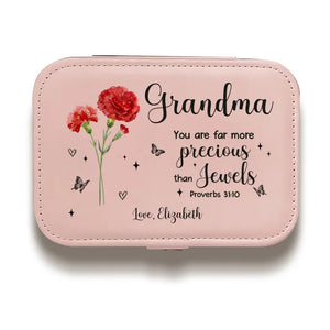 Nous t'avons aimé toute notre vie - Coffret à bijoux personnalisé pour famille - Cadeau pour maman, grand-mère