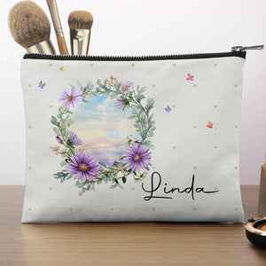 L'amour est beau, l'amitié est meilleure - Trousse de maquillage personnalisée Bestie - Cadeau pour meilleures amies, meilleures amies, sœurs