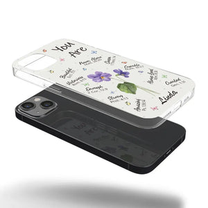 Les vrais amis sont toujours ensemble en esprit - Coque de téléphone transparente personnalisée Bestie - Cadeau pour meilleures amies, meilleures amies, sœurs
