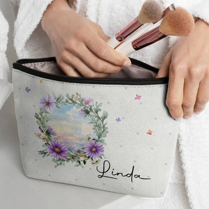 L'amour est beau, l'amitié est meilleure - Trousse de maquillage personnalisée Bestie - Cadeau pour meilleures amies, meilleures amies, sœurs