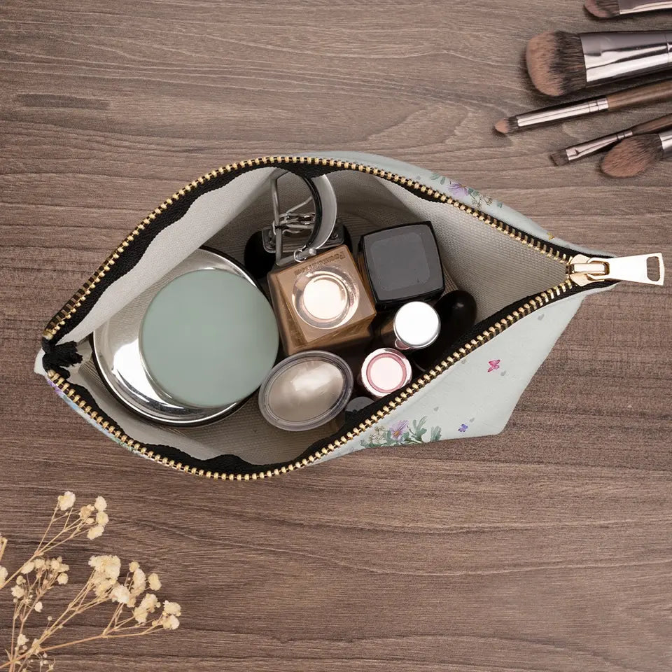 L'amour est beau, l'amitié est meilleure - Trousse de maquillage personnalisée Bestie - Cadeau pour meilleures amies, meilleures amies, sœurs