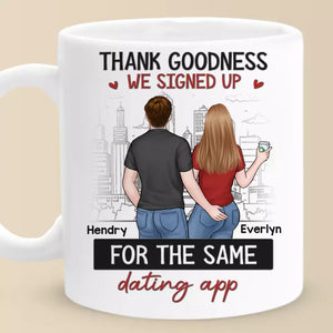 Tu es mon destin - Tasse personnalisée pour couple - Cadeau pour mari et femme, anniversaire