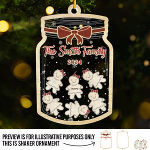 Les biscuits de Noël résument bien ma famille - Décoration de Noël personnalisée à 3 étages - Cadeau de Noël pour les membres de la famille