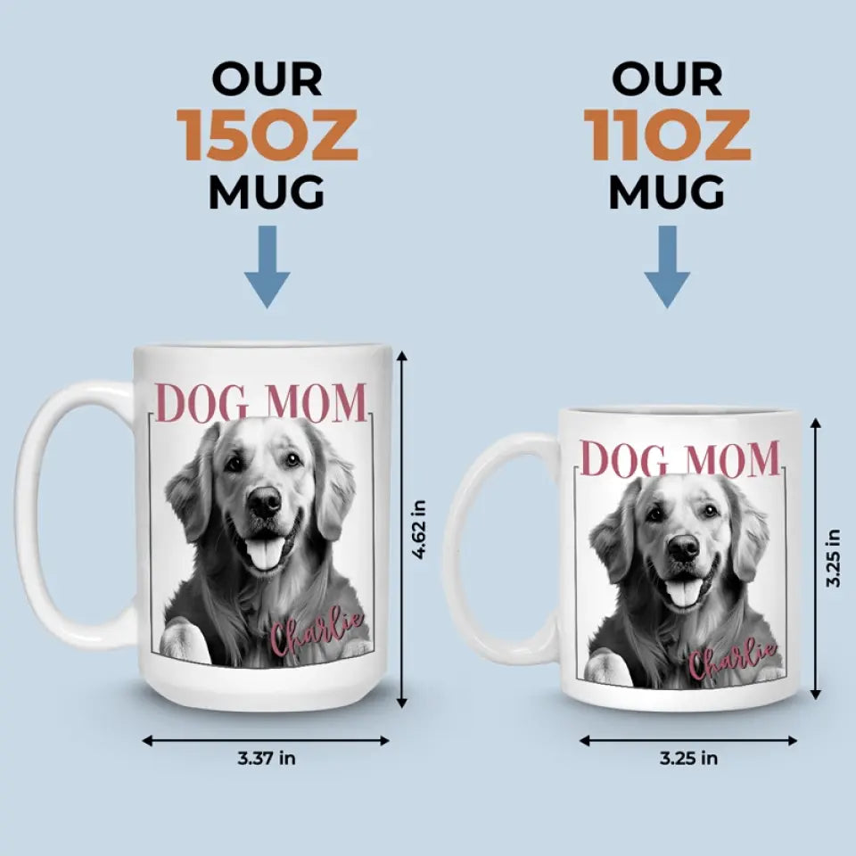 Photo personnalisée : La présence apaisante d'un animal de compagnie bien-aimé, un compagnon fidèle à travers tout - Mug personnalisé pour chien et chat - Cadeau pour propriétaires et amoureux des animaux