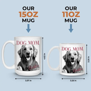 Photo personnalisée : La présence apaisante d'un animal de compagnie bien-aimé, un compagnon fidèle à travers tout - Mug personnalisé pour chien et chat - Cadeau pour propriétaires et amoureux des animaux