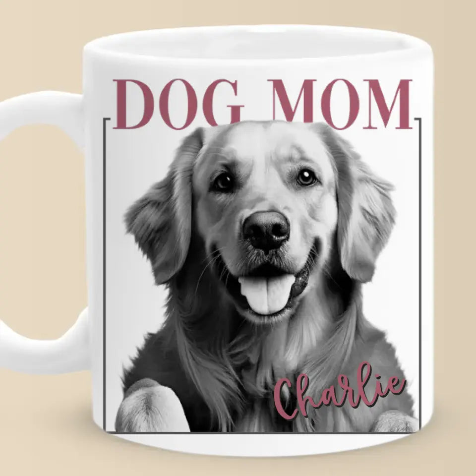 Photo personnalisée : La présence apaisante d'un animal de compagnie bien-aimé, un compagnon fidèle à travers tout - Mug personnalisé pour chien et chat - Cadeau pour propriétaires et amoureux des animaux