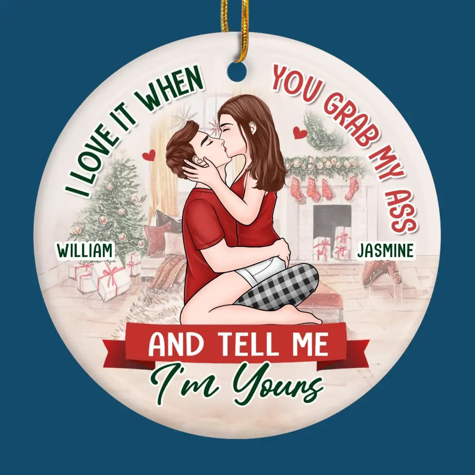 Every Ornament Holds A Piece Of Our Love - Couple Personalized Custom Ornament - Ceramic Round Shaped - Christmas Gift For Husband Wife, Anniversary