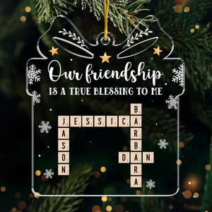 Partners In Crime And In Fun - Bestie Personalized Custom Ornament - Acrylic Custom Shaped - Christmas Gift For Best Friends, BFF, Sisters