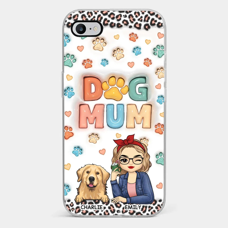 Furry Friends By My Side - Dog & Cat Personalized Custom 3D Inflated Effect Printed Clear Phone Case - Christmas Gift For Pet Owners, Pet Lovers