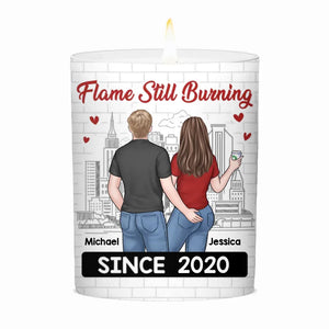 Forever Is The Plan - Bougie parfumée sans fumée personnalisée pour couple - Cadeau de Noël pour mari et femme, anniversaire