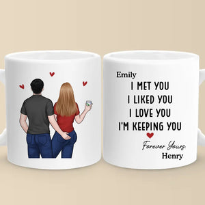 Ta rencontre a tout changé - Mug personnalisé pour couple - Cadeau pour mari et femme, anniversaire
