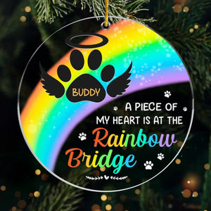Remembering Our Beloved Friend - Memorial Personalized Custom Ornament - Acrylic Custom Shaped - Sympathy Gift For Pet Owners, Pet Lovers