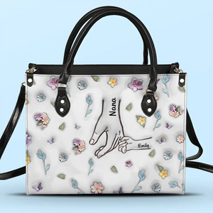 Tu es mon étoile filante - Sac à main en cuir imprimé effet gonflé 3D personnalisé pour la famille - Cadeau pour maman, grand-mère