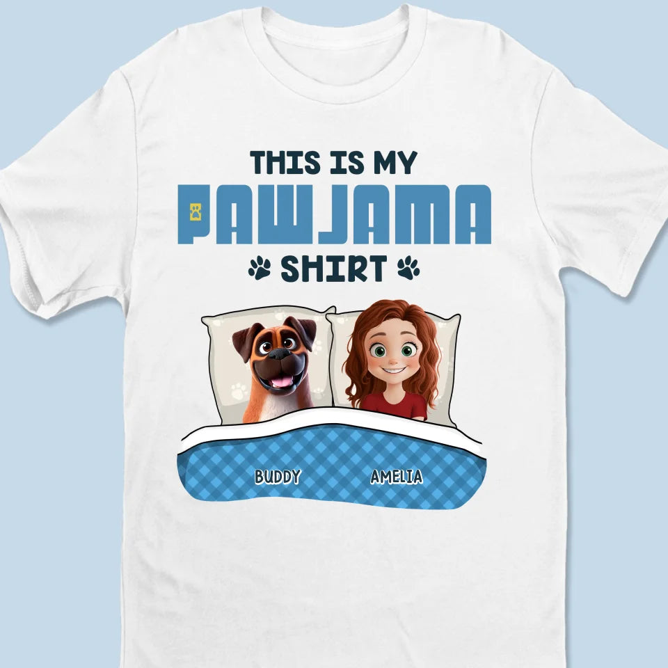 This Is My Pawjama Shirt - Dog Personalized Custom Unisex T-shirt, Premium T-shirt, Hoodie - Gift For Pet Owners, Pet Lovers