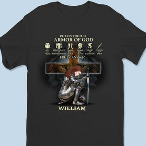 Armure de Dieu - T-shirt unisexe personnalisé pour la famille, t-shirt premium, sweat à capuche - Cadeau pour vous-même, vos meilleurs amis, vos frères et sœurs, les membres de votre famille