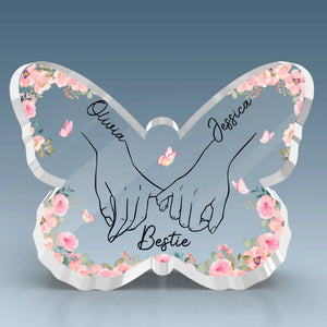 Trouver son meilleur ami est difficile ! Plaque acrylique personnalisée en forme de papillon. Cadeau idéal pour les meilleures amies, les meilleures amies et les sœurs.