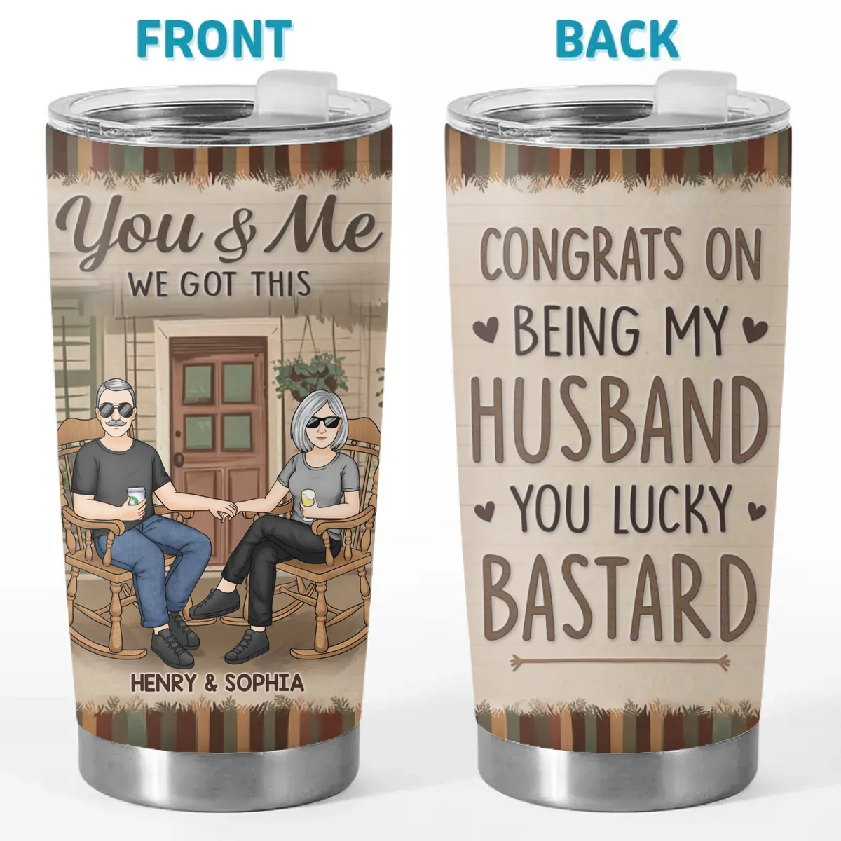 L'univers savait que j'avais besoin de ton amour - Verre personnalisé pour couple - Cadeau pour mari et femme, anniversaire