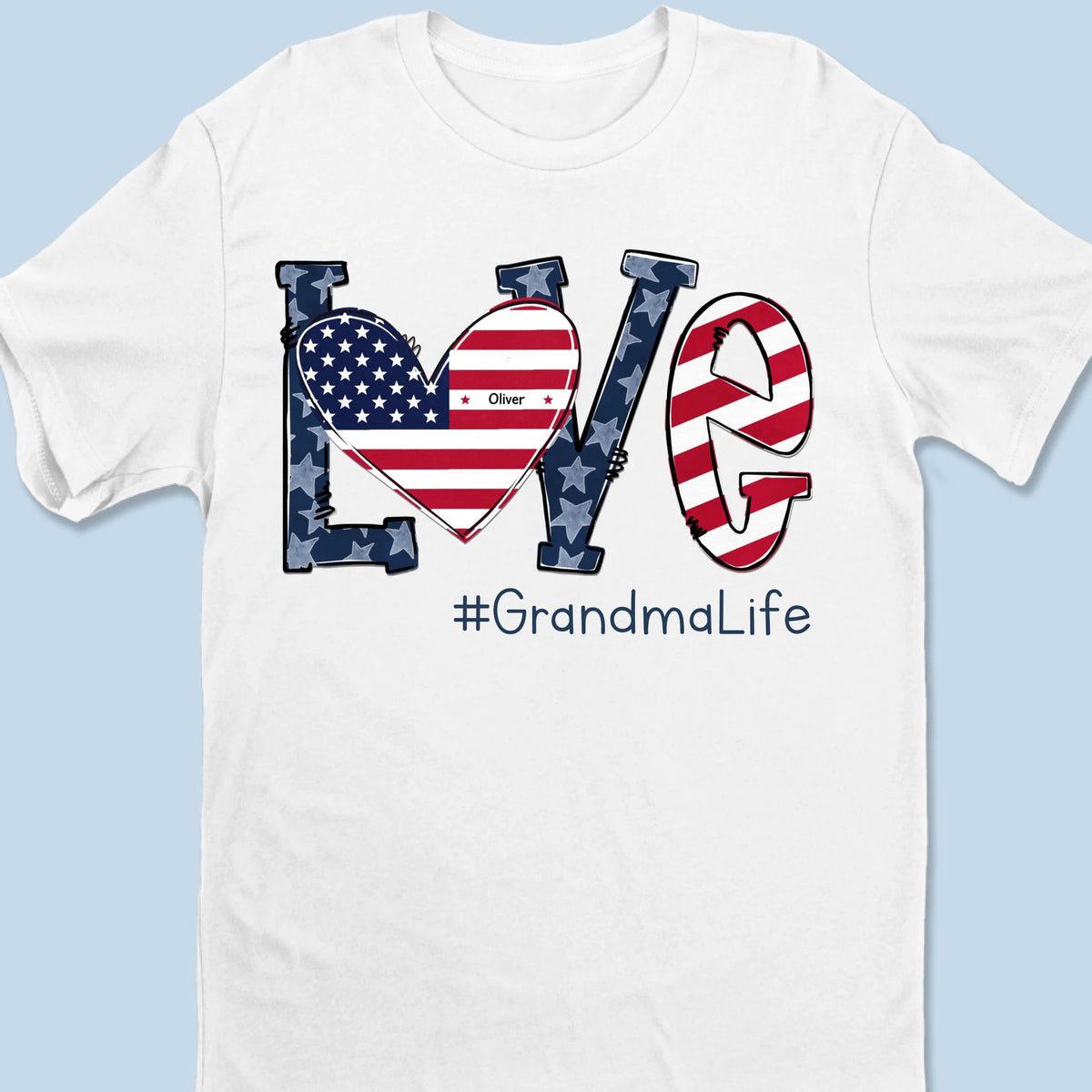 Votre amour est le cœur de notre foyer - T-shirt unisexe personnalisé pour la famille, t-shirt premium, sweat à capuche - 4 juillet, fête des mères, cadeau pour maman, grand-mère