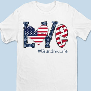 Votre amour est le cœur de notre foyer - T-shirt unisexe personnalisé pour la famille, t-shirt premium, sweat à capuche - 4 juillet, fête des mères, cadeau pour maman, grand-mère