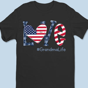 La maison est là où se trouve grand-mère - T-shirt unisexe personnalisé pour la famille, t-shirt premium, sweat à capuche - 4 juillet, fête des mères, cadeau pour maman, grand-mère