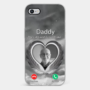 Photo personnalisée : un petit quelque chose pour vous faire sentir connecté - Coque de téléphone transparente personnalisée commémorative - Cadeau de condoléances pour les membres de la famille