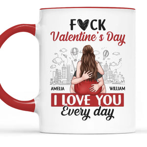 L'amour, c'est partager son pop-corn et son lit - Tasse personnalisée pour couple - Cadeau pour mari et femme, anniversaire